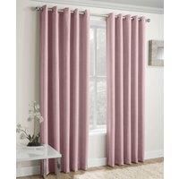 Enhanced Living - Vogue Blush/Pink , Eyelet Curtain, Dimout, Thermal, Blockout Curtain (Width - 46" (117cm) x Drop - 54" (137cm))