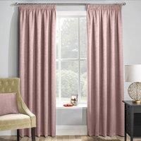 Enhanced Living Matrix Blush/Pink - Thermal, Blockout, Tape Top, Readymade Curtains with Embossed Texture (Blush/Pink, Width - 46" (117cm) x Drop - 72" (183cm))