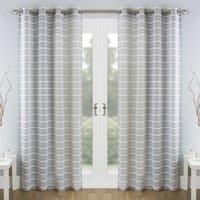 Antigua Voile Net Chenille Stripe Ring Top, 3 Colours, Tufted Chenille Stripe