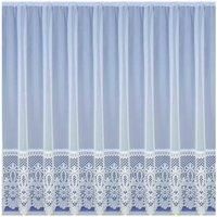 White Net Curtains Lace Ready to Hang Pre-Cut Voile Sheer Nets Curtain Panels