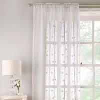 Metallic Bee Voile Print On A Linen Look Ground Slot Top Single Panel. 2 colours