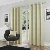 Enhanced Living Goodwood Green Thermal Blockout Eyelet Curtains - 46 x 54 inch (117 x 137cm) - Energy Saving & Noise Reducing Curtains for Living Room & Bedroom
