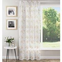 Oasis Pair Ready Made Voile Curtains Natural