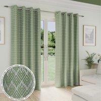 Aspen Eyelet  Lined Curtains, Leaf pattern, blockout, 2 colours, Thermal,