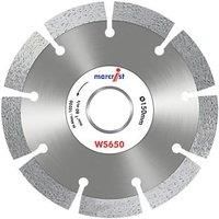 Marcrist WS650 Masonry Diamond Wall Chasing Blades 150 x 22.23mm 2 Pack (3711R)