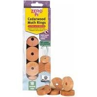 Zero In ZER035 Cedarwood Clothes Moth Repeller Rings (Natural, Chemical-Free Rings for Hangers)