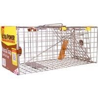 The Big Cheese Live Animal Trap – Small Cage. Welfare-Friendly Live-Catch Cage Trap for Squirrels and Small Animals, Indoor and Outdoor use, 44 cm x 19 cm x 19 cm