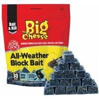 The Big Cheese STV213 All-Weather Block Bait², Blue, 30 x 10 g (4)