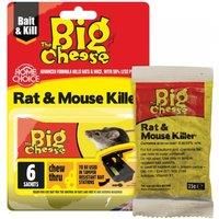 BIG CHEESE POISON BLOCK BAIT KILLER  STRONG STRENGTH  RAT MOUSE RODENT CONTROL