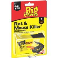 BIG CHEESE POISON BLOCK BAIT KILLER  STRONG STRENGTH  RAT MOUSE RODENT CONTROL