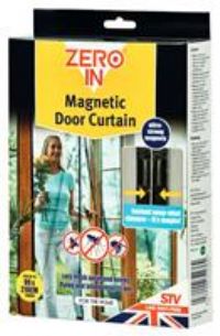 Zero In ZER236 In Magnetic Doorway Insect Curtain,Black