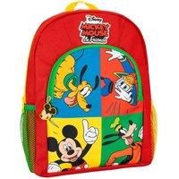 Disney Kids Backpack Mickey Mouse Pluto Donald Duck Goofy Red