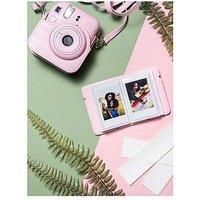Fujifilm Instax Instax Mini 12 Instant Camera With Case, Photo Album, Stickers & 10 Shot Film Pack - Blossom Pink