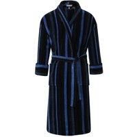 Bown of London Mens Salcombe Egyptian Cotton Velour Dressing Gown - Blue/Navy