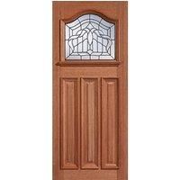 LPD (W) 34 inch Hardwood Estate Crown Glazed 1L External Door