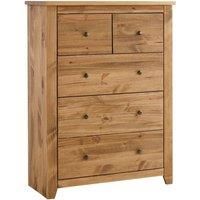 LPD Havana Pine 3+2 Drawer Chest of Drawers
