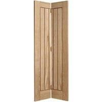 LPD Doors LPD (W) 27 inch Oak Mexicano Bi-Fold Pre-Finished Internal Bi-Fold