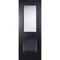 Arnhem Internal Glazed Primed Black 1 Lite 1 Panel Door - 686 x 1981mm