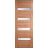 LPD (W) 32 inch Hardwood Balham Frosted Glazed External Door