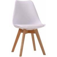 Louvre Pair of White Dining Chairs