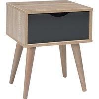 LPD Limited Scandi Oak & Grey Side Table
