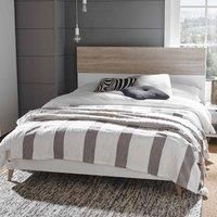 LPD Stockholm White & Sonoma Oak Scandinavian Style Bedroom Range - Beds Chests Bedside#5ft Kingsize