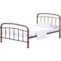 LPD Halston Rose Gold Copper Single Metal Bed Frame