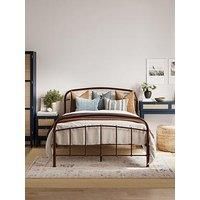 LPD Halston Rose Gold Copper Double Metal Bed Frame