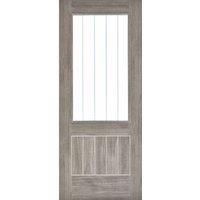 LPD (W) 30 inch Light Grey Laminated Mexicano Glazed Internal Door