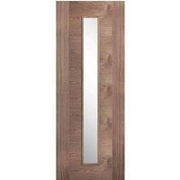 LPD (W) 30 inch Walnut Sofia Glazed 1L Internal Door