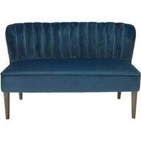 LPD Furniture Bella Loveseat Accent Sofa Midnight Blue