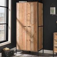 LPD Hoxton 2 Door Wardrobe Distressed Oak Effect
