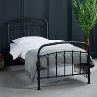 LPD Furniture Halston Copper & Black Metal Bed Frame 4FT6 Double 5FT King Size