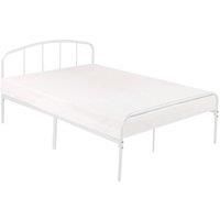 LPD Milton Lowend Metal Beds - White or Black - 3ft Single, 4ft Small Double, 4ft6 Double, 5ft Kingsize(White 4ft6 Double)