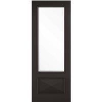 LPD Doors LPD (W) 27 inch Black Knightsbridge Glazed 1L Internal Door