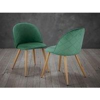 LPD Set Of 2 Venice Dining Chairs Green