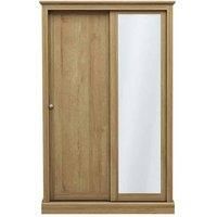 LPD Devon Country Style Wooden Bedroom Furniture Range - Oak - 2 Door Sliding Wardrobe
