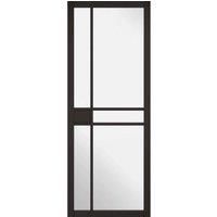 LPD (W) 24 inch Black Greenwich Glazed Internal Door