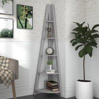 LPD Tiva Corner Ladder Shelving Grey