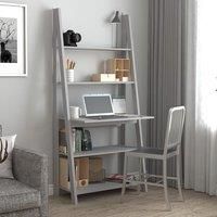 TIVA LIVING ROOM RANGE CORNER LADDER BOOKCASE DESK TV UNIT WORKSTATION GREY