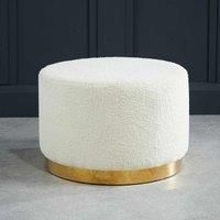LPD Furniture Lara Pouffe Ted Fabric Large