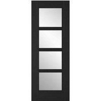LPD Doors Vancouver 4L Pre-finished Charcoal Black Door 838 X 1981 Fd30, Black