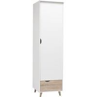 LPD Furniture Stockholm Chevron 1 Door Wardrobe