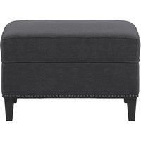 LPD Furniture Atticus Anthracite Footstool, Grey