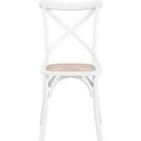 LPD Furniture Fitzroy White Cane Dining Chair