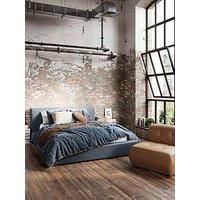 LPD Furniture Soho Ink Blue Double Bed, Blue