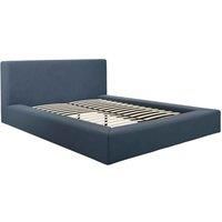LPD Furniture Soho Ink Blue King Size Bed, Blue
