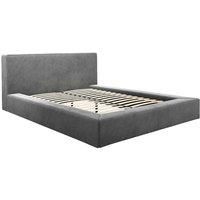 LPD Furniture Soho Dapple Grey Double Bed, Grey