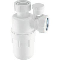 McAlpine A10V Anti-Syphon Bottle Trap-1.25 inch, White