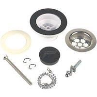 McAlpine BSW1PC 1¼" 60mm Centre Pin Basin Waste with Plug